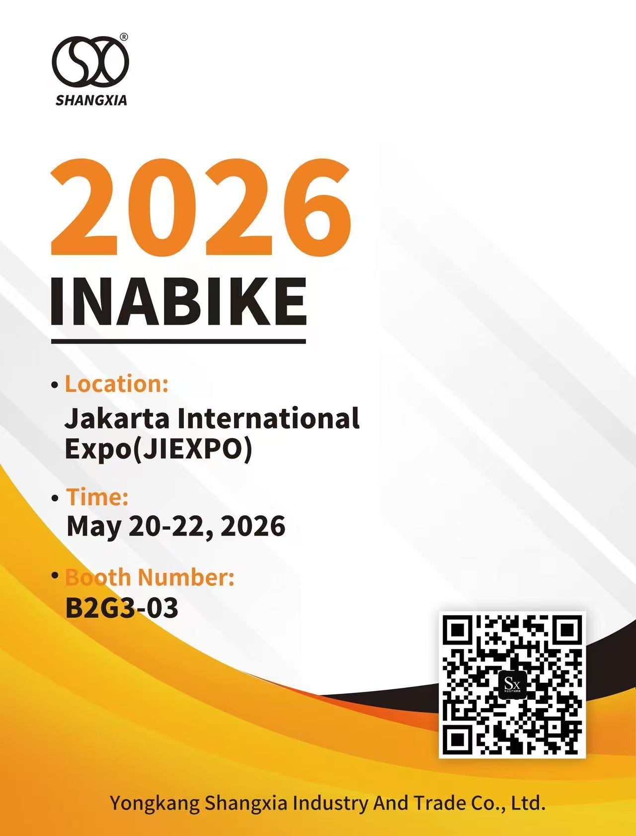 ງານວາງສະແດງສິນຄ້າ Inabike ປີ 2026, ເຄື່ອງດູດລົດຈັກ SXJZ ກຳລັງມາ!